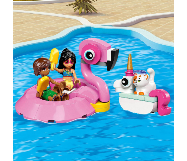 LEGO Friends 42658 Impreza na basenie z jednorożcem i flamingiem - 1331625 - zdjęcie 8